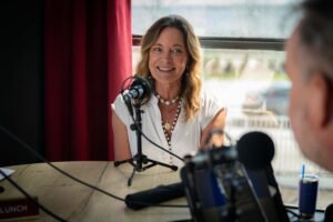 Wendy Mignot, creator of the distinctive leather and pearl jewelry at Mignot & Co in Grayton Beach, is definitely the driving force behind her business but her husband and children are integral to its success