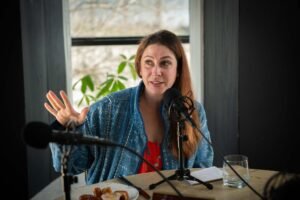 Lauren Pingree, Co-Owner of the Hidden Lantern Bookstore in Rosemary Beach, opened the store with her mom and now runs it with her husband. How's business? Well, when she started out Lauren used to order 5 copies of a book, now she orders up to 100.